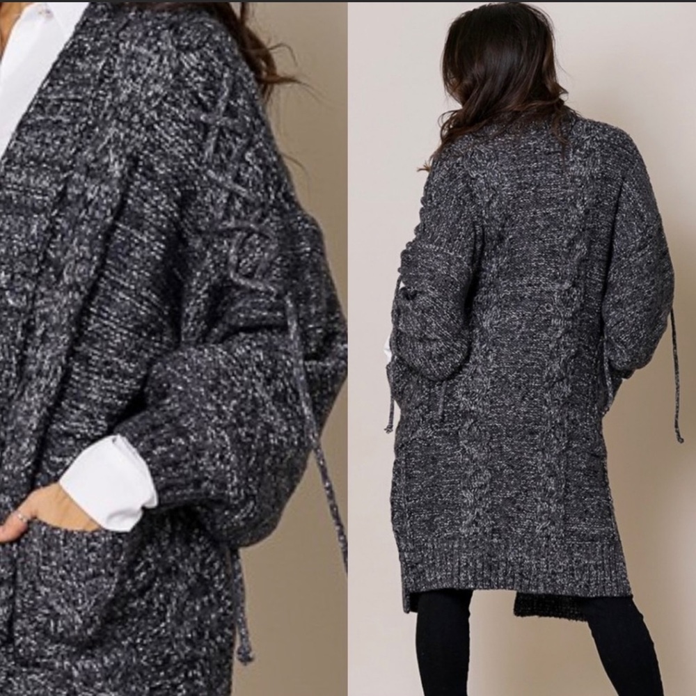 🔴Cable Knit Cardigan - Picture 4 of 8